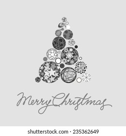 Silver Christmas card