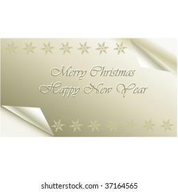Silver Christmas card