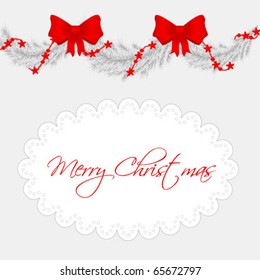 Silver Christmas card