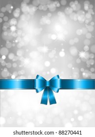Silver Christmas gift background