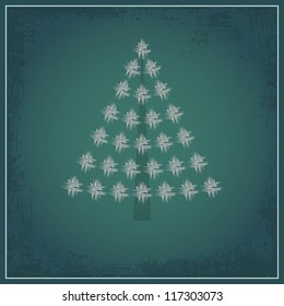 Silver christmas tree