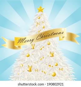 Silver Christmas tree