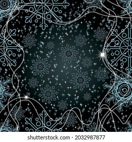 Silver Christmas Vector Seamless Pattern. Great for Wrapping Paper, Fabric, Scrapbook Paper or Christmas Card. 