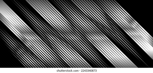 silver chrome stripes black background Design 310 Wallpaper Vector