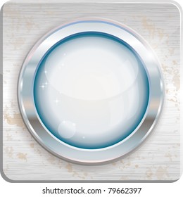 Silver Circle Frame, Vector Illustration. Eps-10