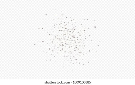 Silver Circle Luxury Transparent Background. Transparent Sparkle Wallpaper. White Rain Anniversary Texture. Confetti Abstract Card.