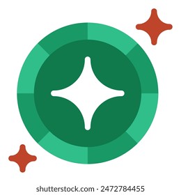 Silver Coin icon for web, app, infographic, etc