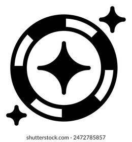 Silver Coin icon for web, app, infographic, etc