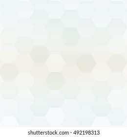 silver color gradient background with a hexagonal pattern. vector illustration. square. for the design, printing, presentations