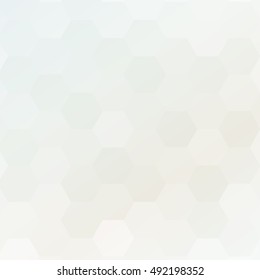 silver color gradient background with a hexagonal pattern. vector illustration. square. for the design, printing, presentations