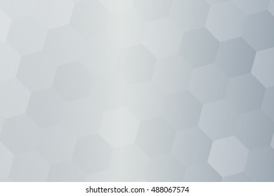 silver color hexagon wallpaper. vector illustration for design. abstract geometry pattern