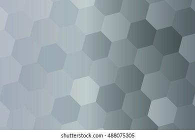 silver color hexagon wallpaper. vector illustration for design. abstract geometry pattern