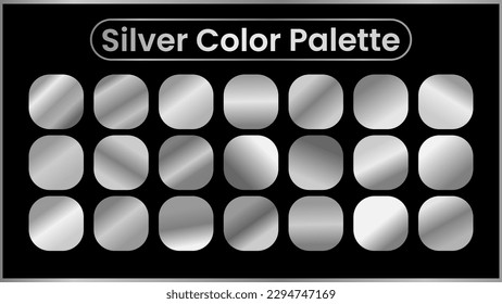 silver color palette  gradient silver color