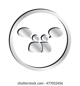 Silver Communication Icon
