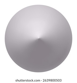 Silver cone rising from a sphere, creating a stunning gradient effect. Perfect for backgrounds, presentations, or website designs, adding a modern and elegant touch to any project