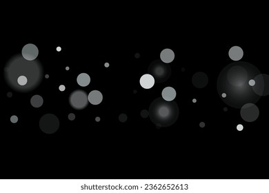 Un confeti plateado apunta sobre un fondo negro. Lujoso marco festivo. La textura abstracta granulada de plata se desborda sobre un fondo negro. Elemento de diseño. Ilustración del vector, EPS 10. 