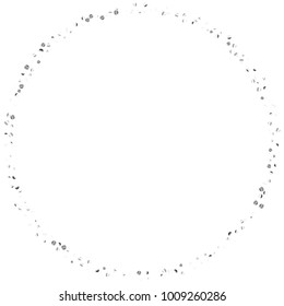Silver confetti point on a white background. Luxury festive background. Silver grainy abstract texture overflows against a black background. Element of design. Vector illustration, EPS 10.