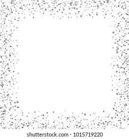 Silver Glitter Confetti On White Background Stock Vector (Royalty Free ...