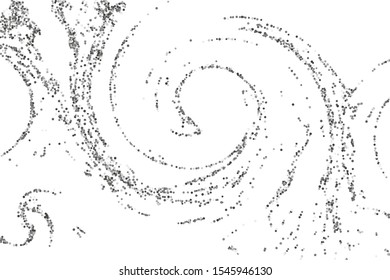 Silver confetti point on a white background. Luxury festive background. Silver grainy abstract texture overflows against a black background. Element of design. Vector illustration, EPS 10. 