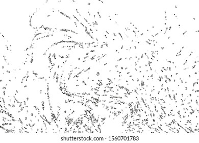 Silver confetti point on a white background. Luxury festive background. Silver grainy abstract texture overflows against a black background. Element of design. Vector illustration, EPS 10. 