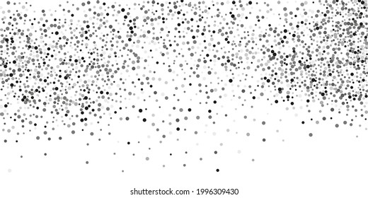 Silver confetti point on a white background. Luxury background.