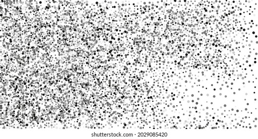 Silver confetti point on a white background.  Luxury festive background. Decorative element. Element of design. Vector illustration, EPS 10. 
