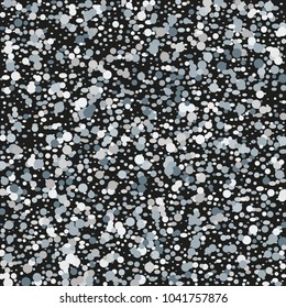 Silver Confetti. Vector Festive Illustration. Holiday Decorative Tinsel Element for Design
