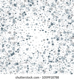 Silver Confetti. Vector Festive Illustration. Holiday Decorative Tinsel Element for Design