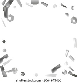 
Confeti plateado. Efecto difuso intenso. Papel festivo. Gran diseño para cualquier propósito. Vacaciones, cumpleaños. La plata secuela. Luminoso resplandor.