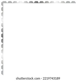 Silver Corner Border Vector Illustration