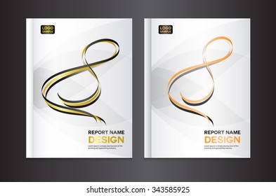 silver Cover design template, brochure flyer, Annual report  Layout, book, booklet, poster, leaflet, blue background