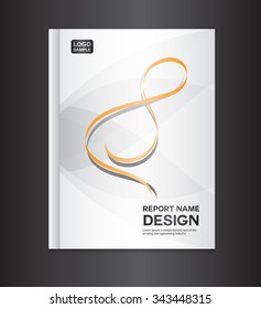 silver Cover design template, cover design, printing design, vector illustration, silver background, infinity vector, report cover,report template