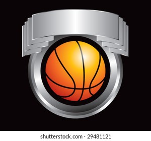 silver crest with basketball