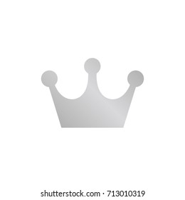 Silver crown icon