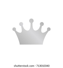 Silver crown icon