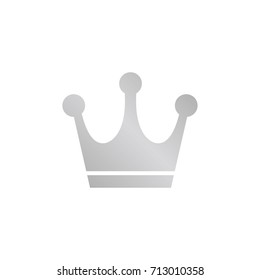 Silver crown icon