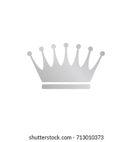 Silver crown icon