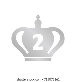 Silver crown icon / 2nd place 
