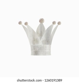 silver crown in water color,vector illustration.