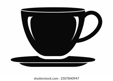 silver cup isolated on white