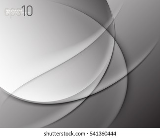 Silver curve layer background with light space for add text 