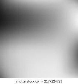 Silver Dark Aluminium Minimal Blurred Texture. Grey Metallic Black Watercolor Gradient Backdrop. Smooth White Empty Digital Gradient Mesh. Vector Liquid Trendy Monochrome Blurry Wallpaper.