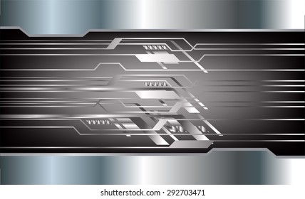 Silver Dark black Light Abstract Technology background for computer graphic website internet and technology. infographics