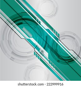 Silver Dark blue green Light Abstract Technology background for computer graphic website internet and technology. 