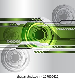 Silver Dark green Light Abstract Technology background for computer graphic website internet and technology. 