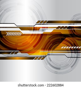 Silver Dark orange Light Abstract Technology background for computer graphic website internet and technology.