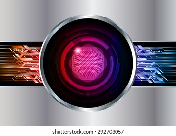 Silver Dark orange pink blue Light Abstract Technology background for computer graphic website internet and technology. infographics