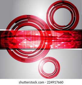Silver Dark red Light Abstract Technology background for computer graphic website and internet, circuit board. 