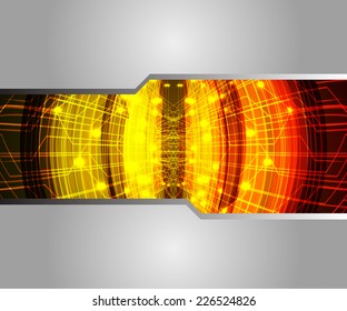 silver dark yellow Light Abstract Technology background for computer graphic website internet and technology. circuit board. text box. 