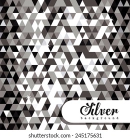 Silver design, vector illustration.